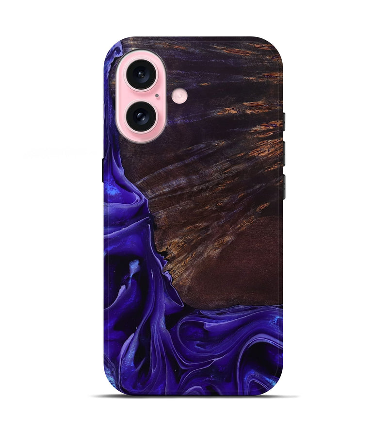 iPhone 17 Wood Live Edge Phone Case - Ezrah (Purple, 801748)