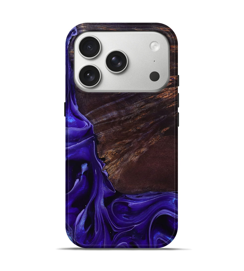 iPhone 17 Pro Wood Live Edge Phone Case - Ezrah (Purple, 801748)