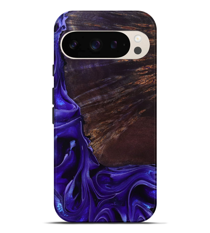 Pixel 10 Pro XL Wood Live Edge Phone Case - Ezrah (Purple, 801748)