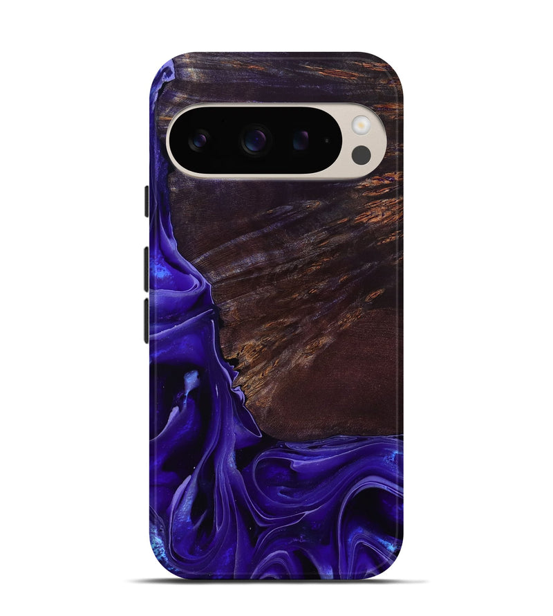 Pixel 9 Wood Live Edge Phone Case - Ezrah (Purple, 801748)