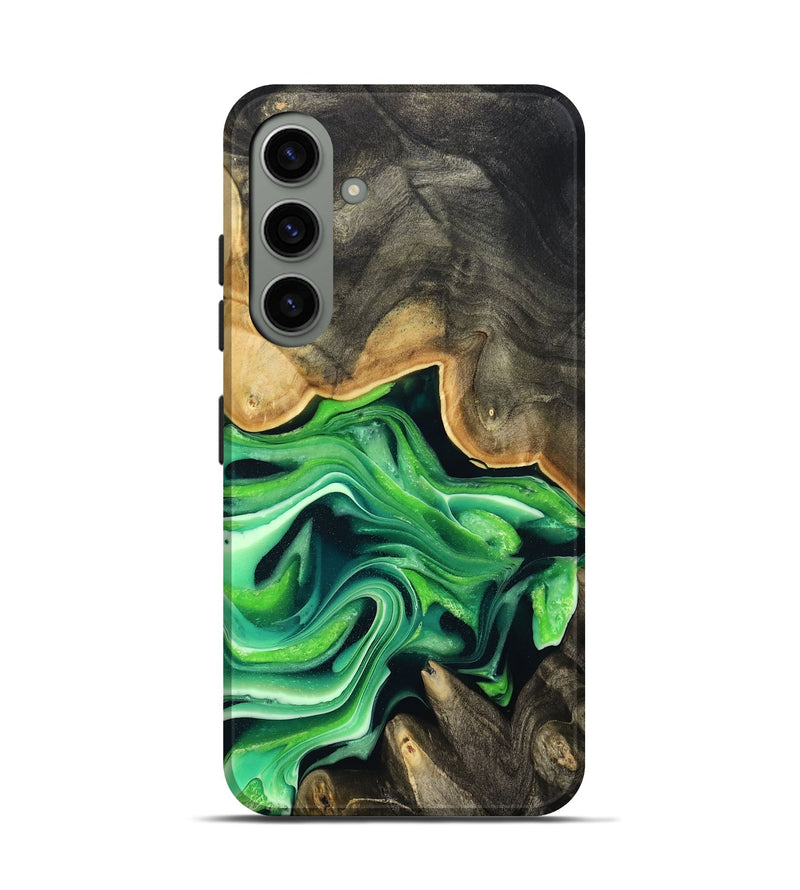 Galaxy S24 Wood Live Edge Phone Case - Marques (Green, 801750)