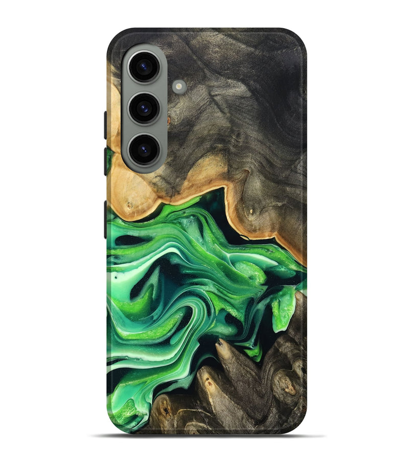 Galaxy S24 Plus Wood Live Edge Phone Case - Marques (Green, 801750)