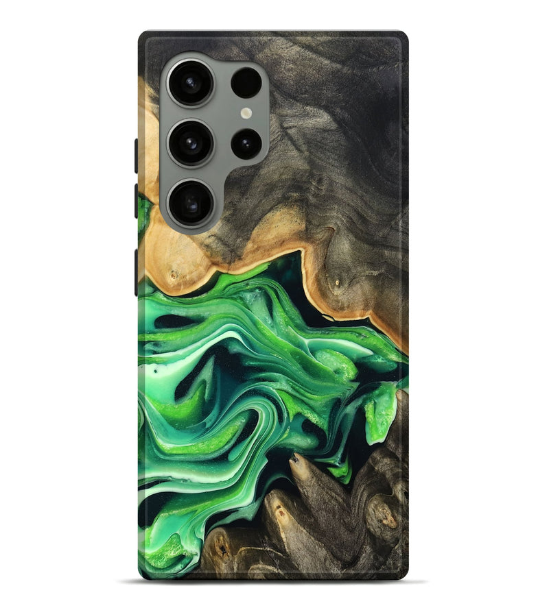 Galaxy S24 Ultra Wood Live Edge Phone Case - Marques (Green, 801750)