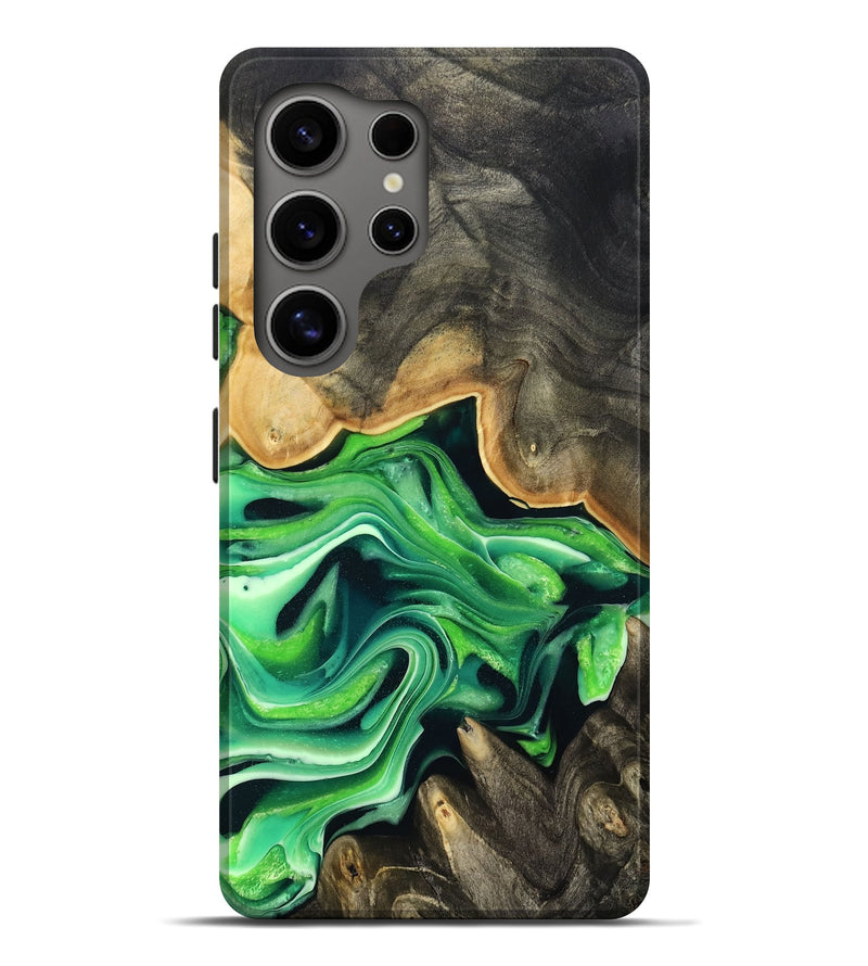 Galaxy S25 Ultra Wood Live Edge Phone Case - Marques (Green, 801750)