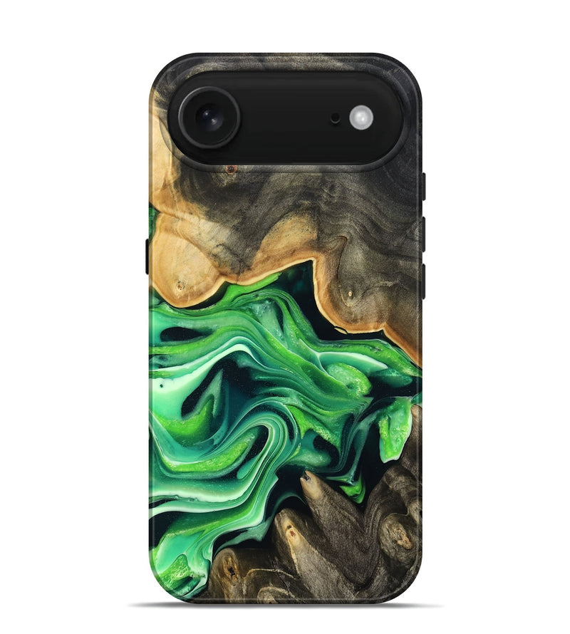 iPhone 17 Air Wood Live Edge Phone Case - Marques (Green, 801750)
