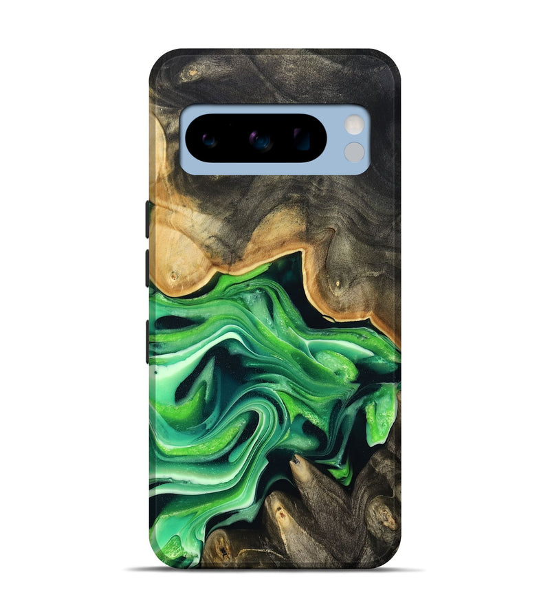 Pixel 8 Pro Wood Live Edge Phone Case - Marques (Green, 801750)