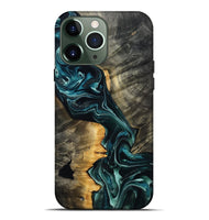 iPhone 13 Pro Max Wood Live Edge Phone Case - Misti (Blue, 801751)