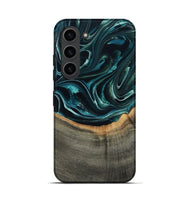 Galaxy S23 Wood Live Edge Phone Case - Birdie (Green, 801752)