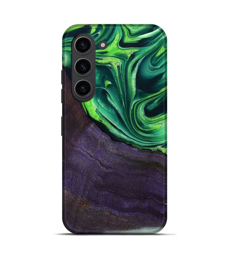 Galaxy S23 Wood Live Edge Phone Case - Bjorn (Green, 801753)