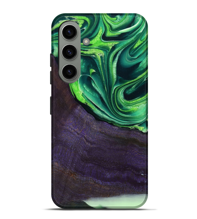 Galaxy S24 Plus Wood Live Edge Phone Case - Bjorn (Green, 801753)