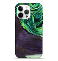 iPhone 15 Pro Max Wood Live Edge Phone Case - Bjorn (Green, 801753)