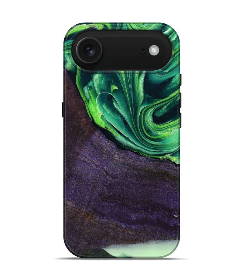 iPhone 17 Air Wood Live Edge Phone Case - Bjorn (Green, 801753)
