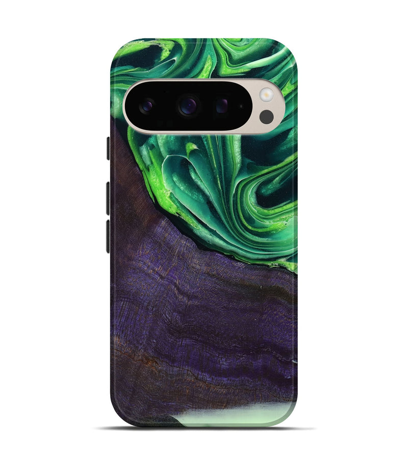 Pixel 10 Pro Wood Live Edge Phone Case - Bjorn (Green, 801753)