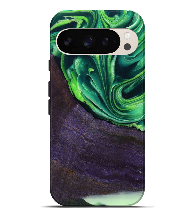 Pixel 10 Pro XL Wood Live Edge Phone Case - Bjorn (Green, 801753)