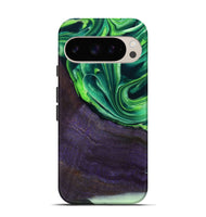 Pixel 9 Pro Wood Live Edge Phone Case - Bjorn (Green, 801753)