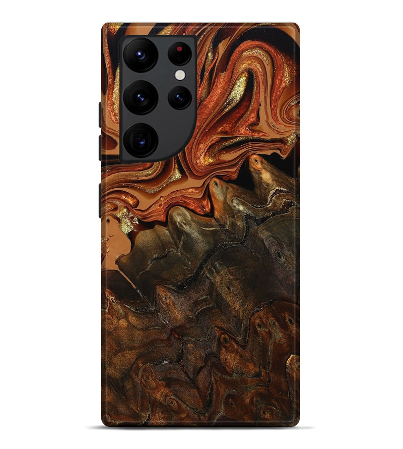 Galaxy S22 Ultra Wood Live Edge Phone Case - Kiana (Red, 801754)