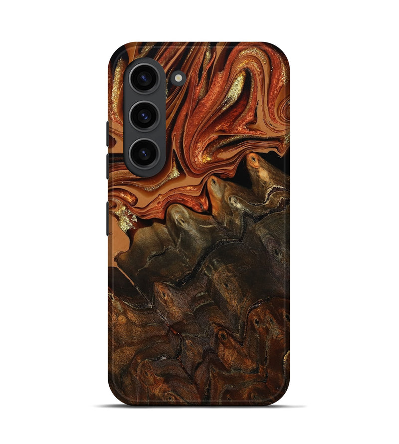 Galaxy S23 Wood Live Edge Phone Case - Kiana (Red, 801754)