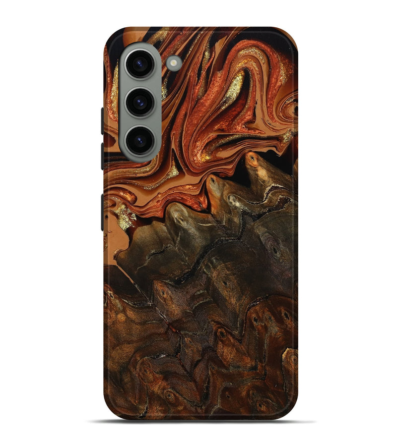 Galaxy S23 Plus Wood Live Edge Phone Case - Kiana (Red, 801754)