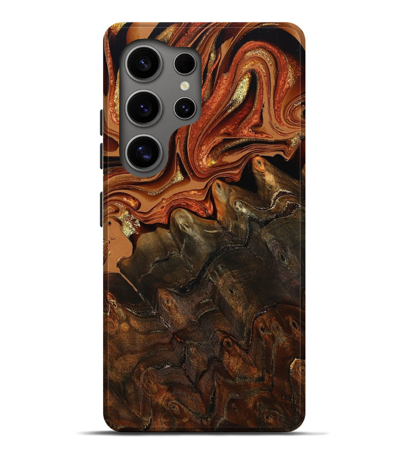 Galaxy S25 Ultra Wood Live Edge Phone Case - Kiana (Red, 801754)