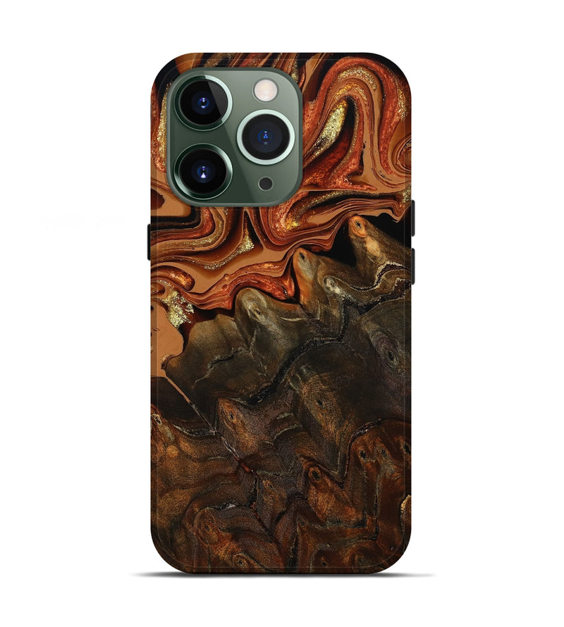 iPhone 13 Pro Wood Live Edge Phone Case - Kiana (Red, 801754)