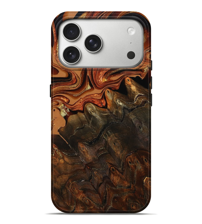 iPhone 17 Pro Max Wood Live Edge Phone Case - Kiana (Red, 801754)