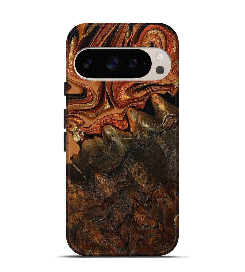 Pixel 10 Pro Wood Live Edge Phone Case - Kiana (Red, 801754)