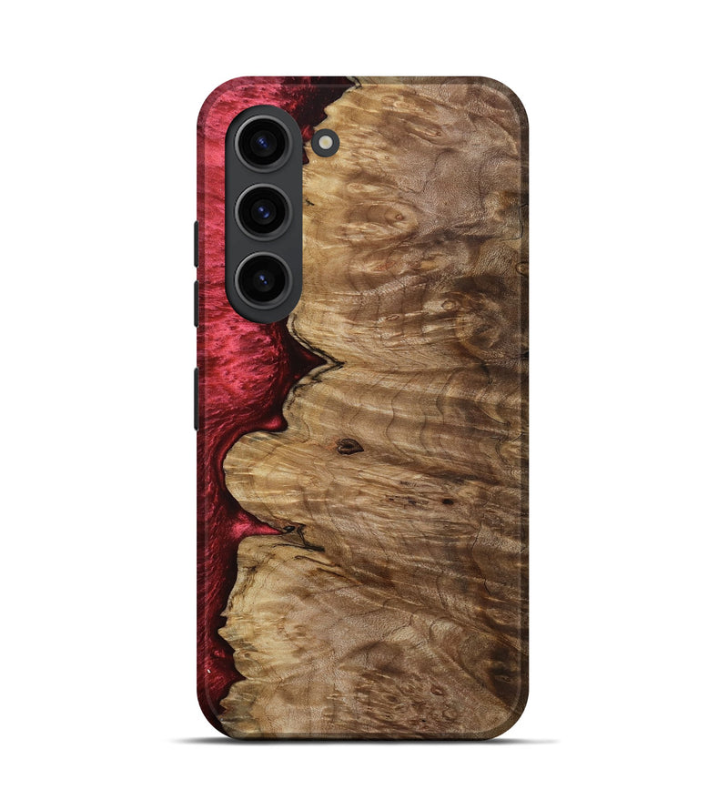 Galaxy S23 Wood Live Edge Phone Case - Susanna (Red, 801755)