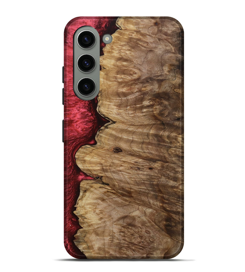 Galaxy S23 Plus Wood Live Edge Phone Case - Susanna (Red, 801755)