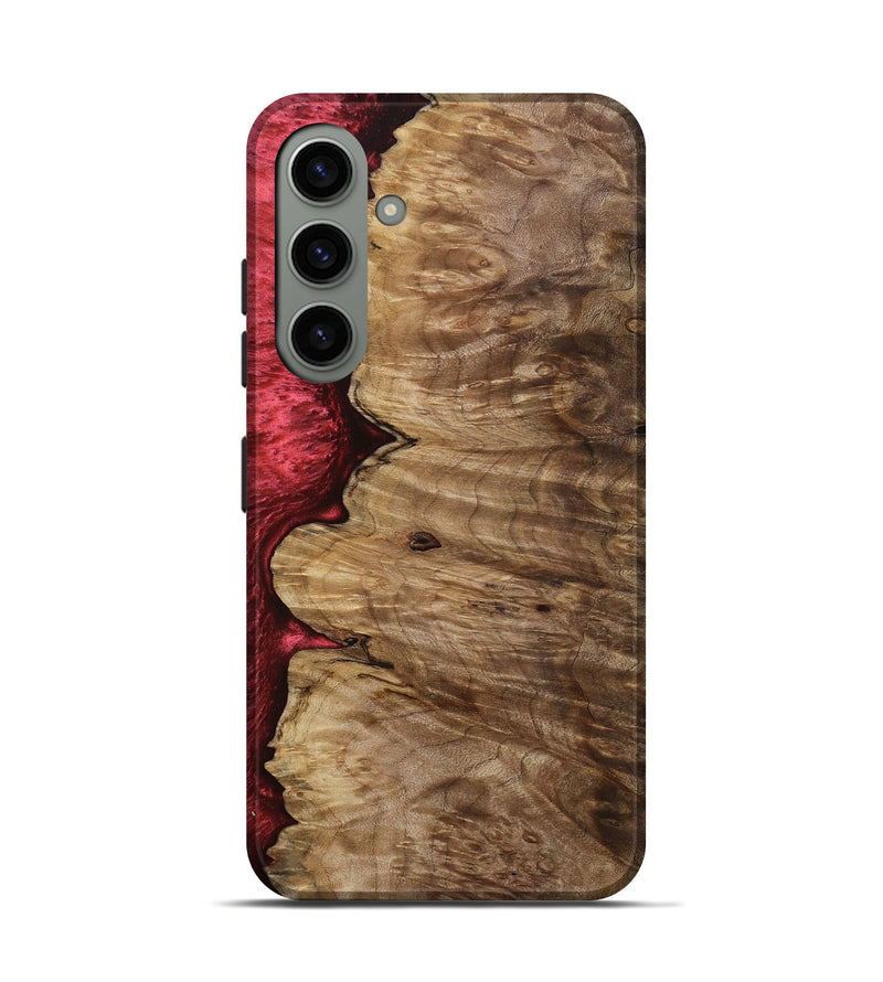 Galaxy S24 Wood Live Edge Phone Case - Susanna (Red, 801755)
