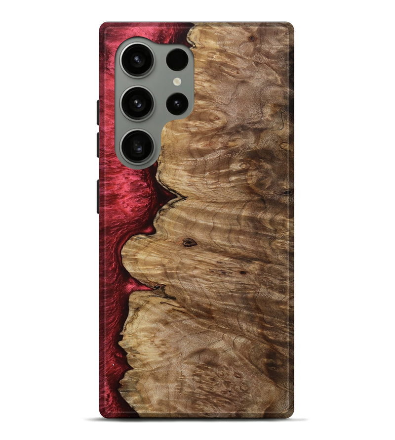 Galaxy S24 Ultra Wood Live Edge Phone Case - Susanna (Red, 801755)
