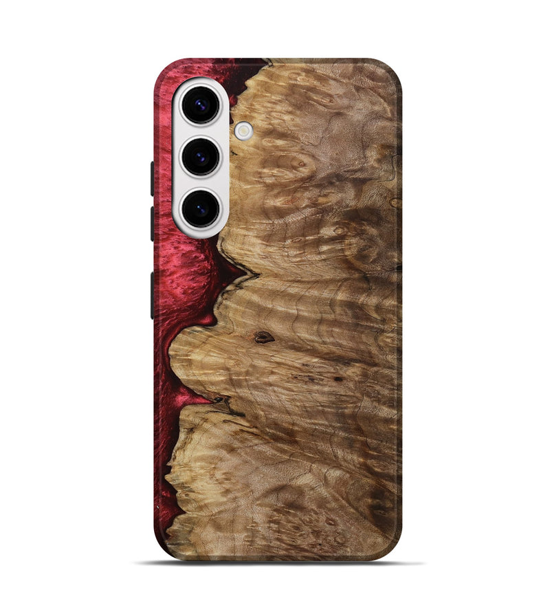 Galaxy S25 Wood Live Edge Phone Case - Susanna (Red, 801755)