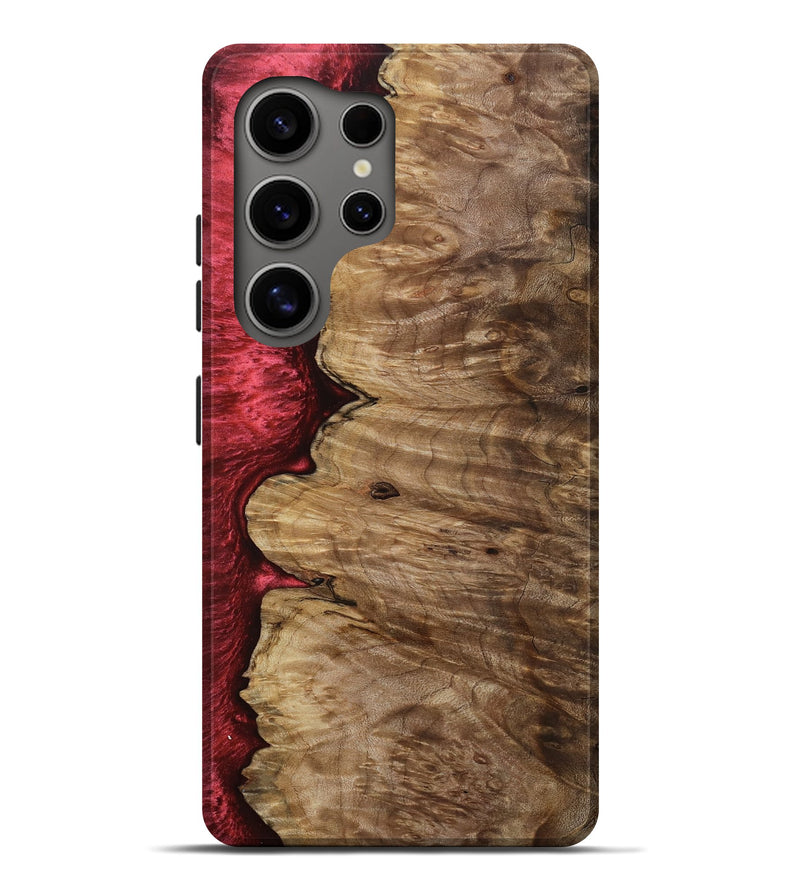 Galaxy S25 Ultra Wood Live Edge Phone Case - Susanna (Red, 801755)