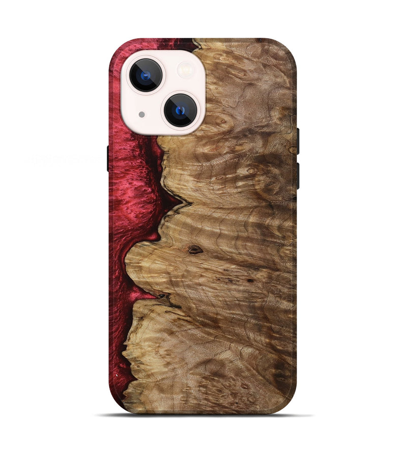iPhone 13 Wood Live Edge Phone Case - Susanna (Red, 801755)
