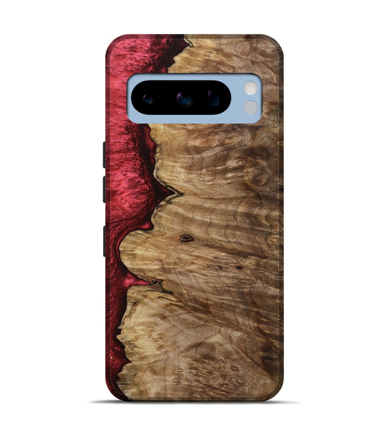 Pixel 8 Pro Wood Live Edge Phone Case - Susanna (Red, 801755)