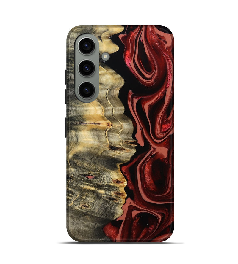 Galaxy S24 Wood Live Edge Phone Case - Meagan (Red, 801756)