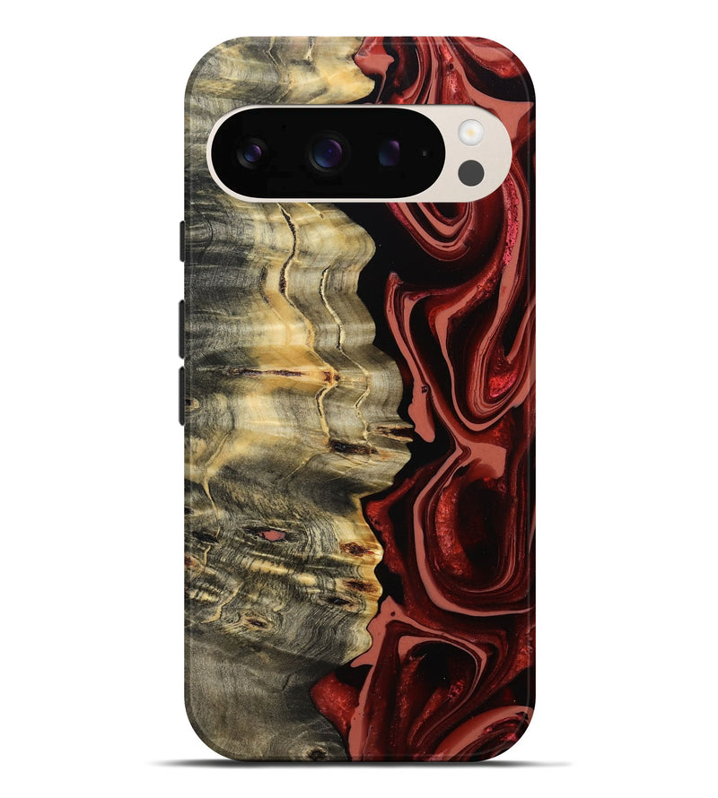 Pixel 10 Pro XL Wood Live Edge Phone Case - Meagan (Red, 801756)