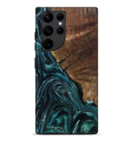 Galaxy S22 Ultra Wood Live Edge Phone Case - Allyssa (Blue, 801759)