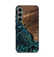 Galaxy S24 Wood Live Edge Phone Case - Allyssa (Blue, 801759)