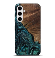 Galaxy S25 Plus Wood Live Edge Phone Case - Allyssa (Blue, 801759)