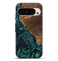 Pixel 9 Pro XL Wood Live Edge Phone Case - Allyssa (Blue, 801759)