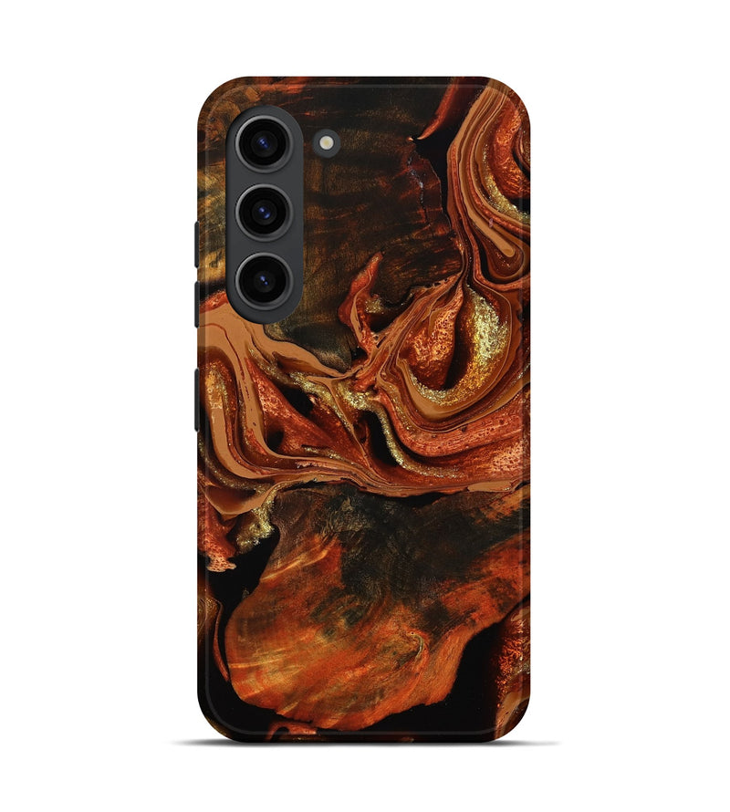 Galaxy S23 Wood Live Edge Phone Case - Emmie (Red, 801760)