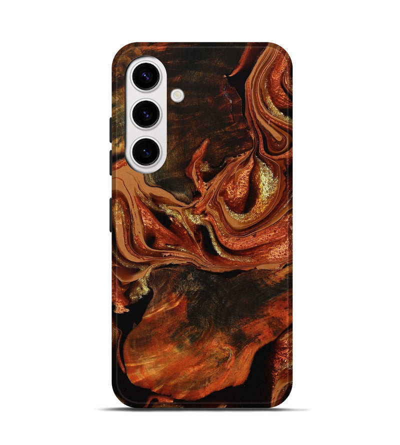 Galaxy S25 Wood Live Edge Phone Case - Emmie (Red, 801760)