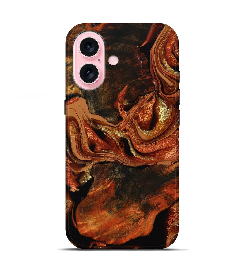 iPhone 17 Wood Live Edge Phone Case - Emmie (Red, 801760)