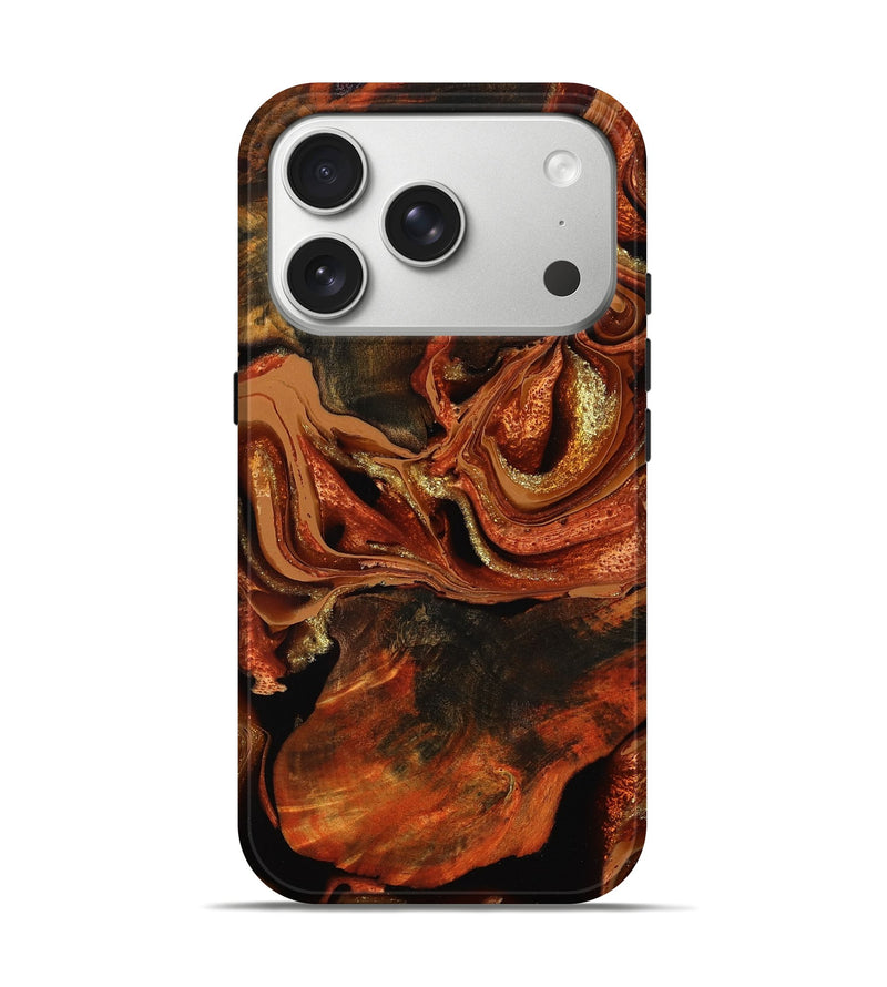 iPhone 17 Pro Wood Live Edge Phone Case - Emmie (Red, 801760)