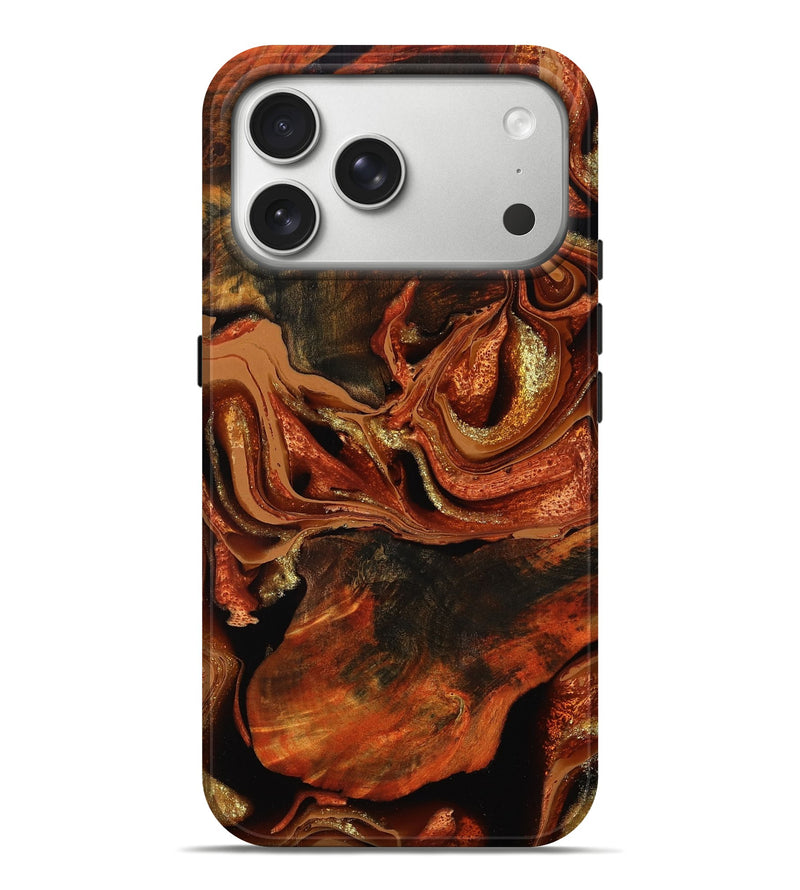 iPhone 17 Pro Max Wood Live Edge Phone Case - Emmie (Red, 801760)