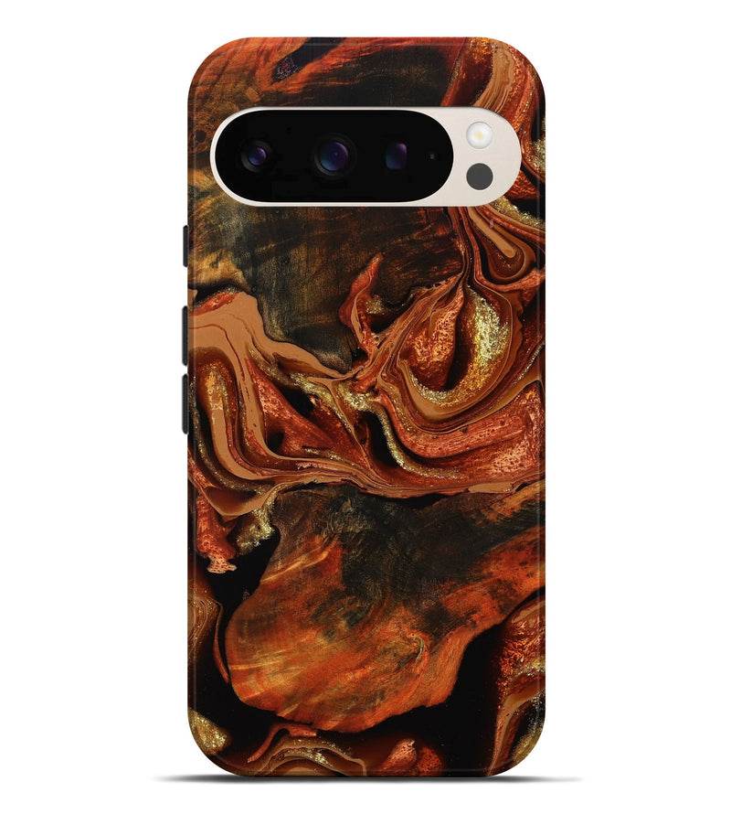 Pixel 10 Pro XL Wood Live Edge Phone Case - Emmie (Red, 801760)