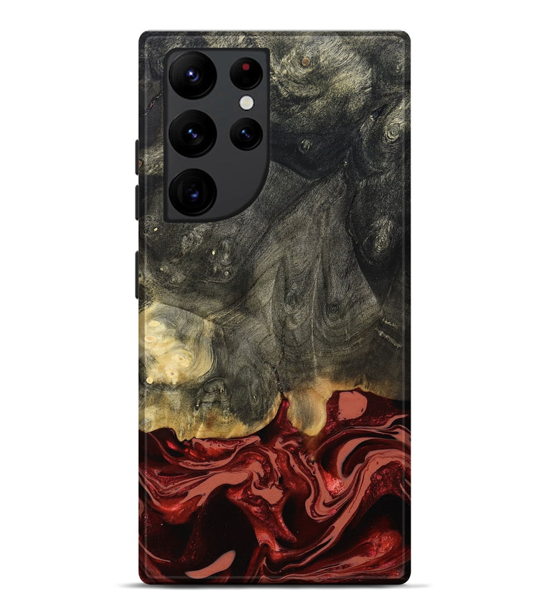 Galaxy S22 Ultra Wood Live Edge Phone Case - Neriah (Red, 801761)