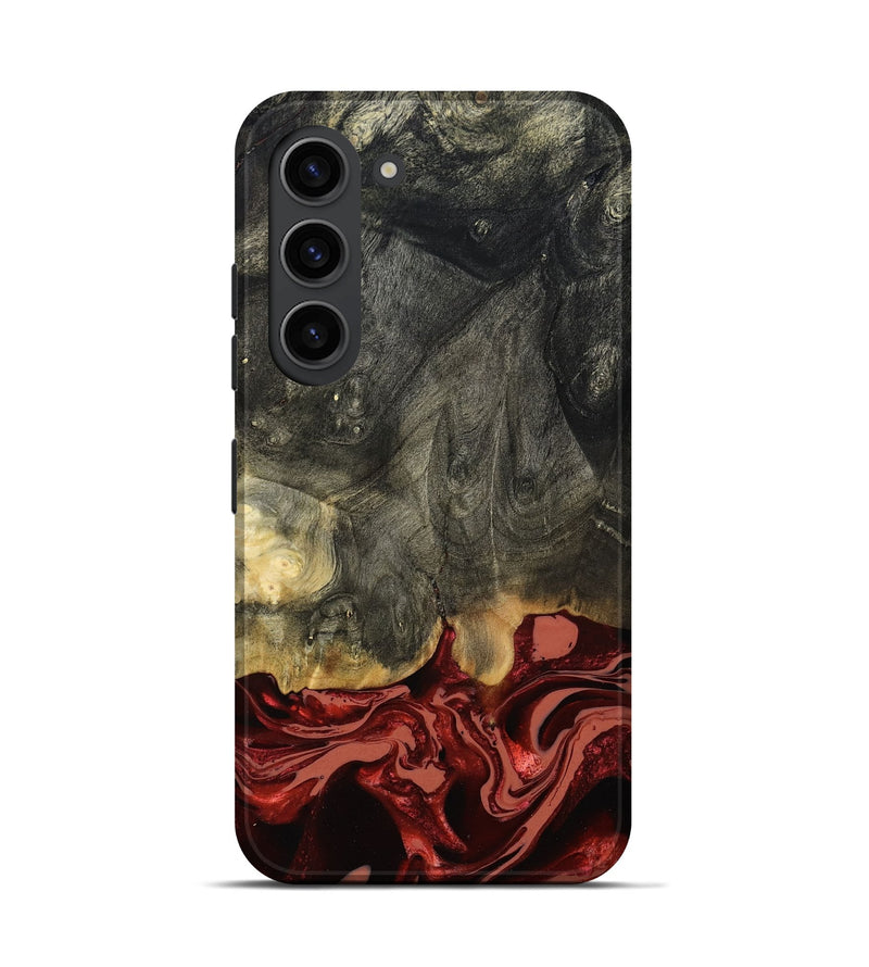 Galaxy S23 Wood Live Edge Phone Case - Neriah (Red, 801761)