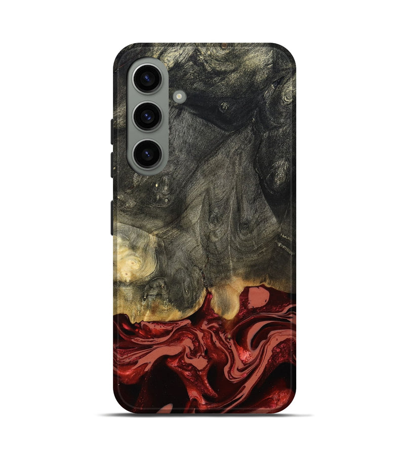 Galaxy S24 Wood Live Edge Phone Case - Neriah (Red, 801761)
