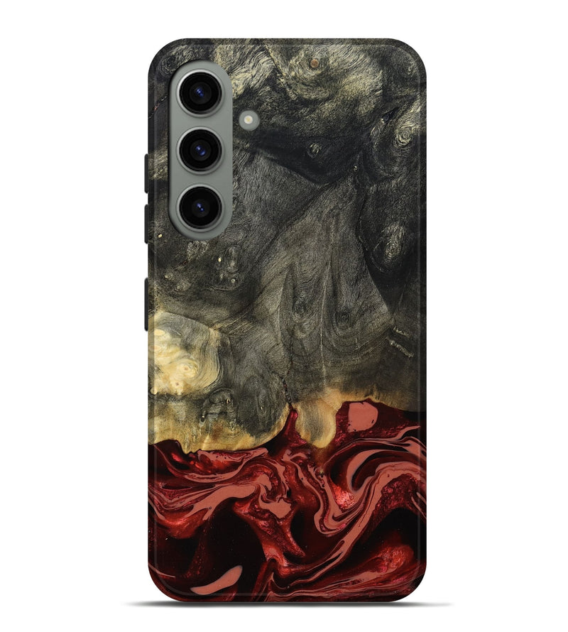Galaxy S24 Plus Wood Live Edge Phone Case - Neriah (Red, 801761)